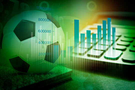 business in football club and soccer team manager, online sport betting concept