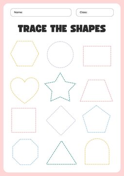 Spring-themed line tracing worksheet for preschool and kindergarten children. Educational printable activity page  to help kids develop pencil control, hand-eye coordination, and pre-writing motor ski