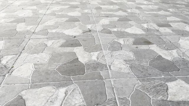 Modern garden pedestrian walkway texture with natural lighting