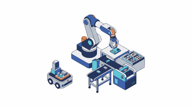 Industrial robotics and automation in modern manufacturing.