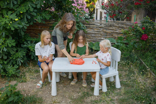 Sensory activities with dough
