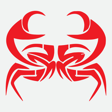 Crab company logo design and branding