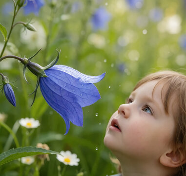 Glockenblume und Kind 1