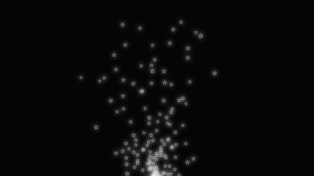 Futuristic question mark animation on black screen background, white glowing symbols revealing with particles, mysterious scifi technology effect, motion graphic animation, 4k video.