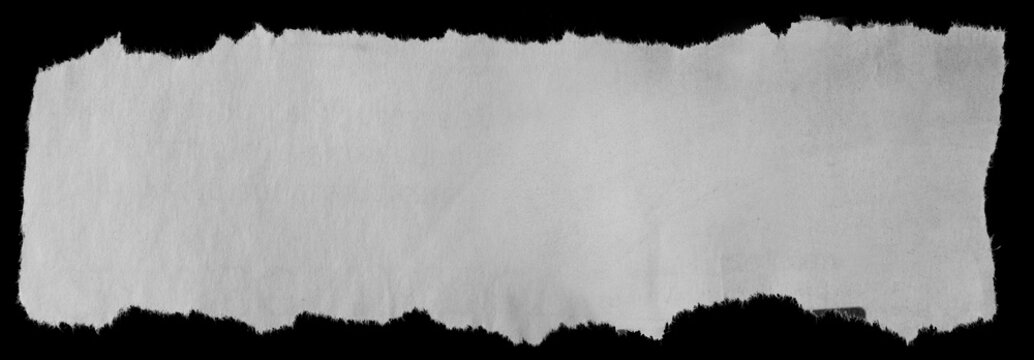 Torn paper on black