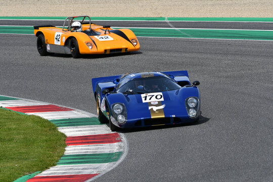 Scarperia, 5 April 2024: Lola T70 Mk 3B year 1969 in action during Mugello Classic 2024 at Mugello Circuit in Italy.
