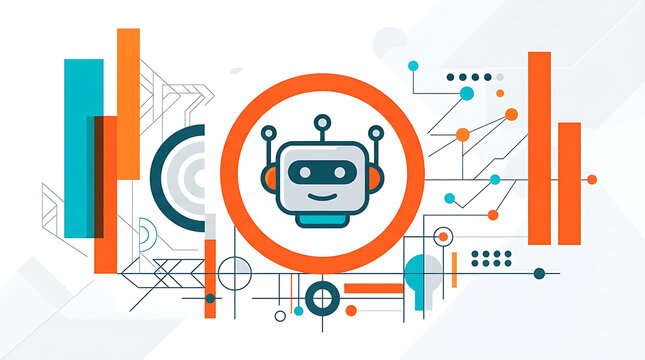 Friendly Chatbot Illustration Showing Automated Customer Support