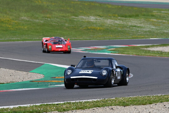Scarperia, 5 April 2024: Chevron B8 year 1969 in action during Mugello Classic 2024 at Mugello Circuit in Italy.