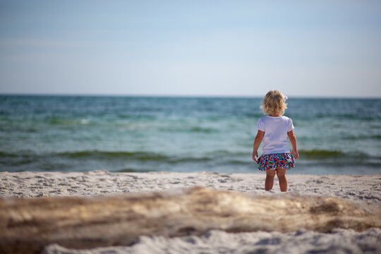 little girl on the beach