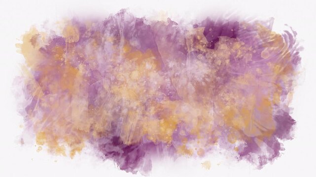 Coral Salmon Watercolor Paint Animation on White Background for Background and Presentation
