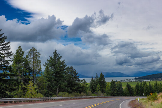 Beautiful high desert Klamath Basin in rural Oregon, USA