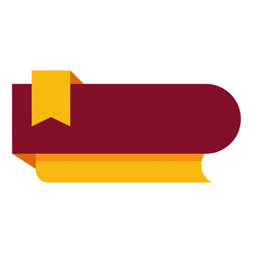 Red Yellow Ribbon Banner Illustration