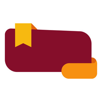 Modern Red Orange Banner Illustration