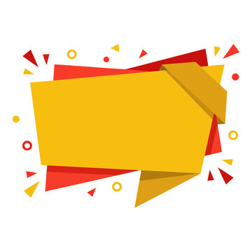 Bright Yellow Red Explosive Banner