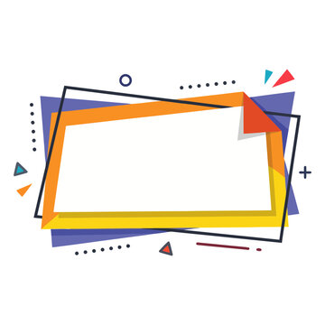 Yellow Orange Abstract Frame Design