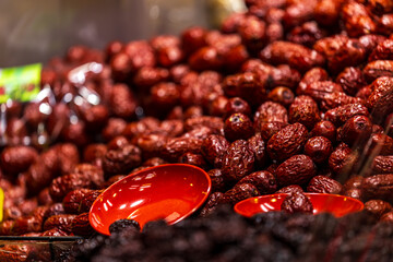Fototapeta premium Dried Jujubes at Dihua Street Market