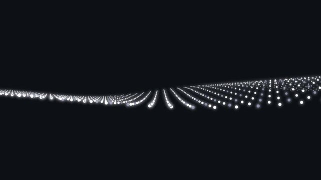 Abstract digital quantum light particle wave motion background