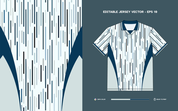 Modern Minimalist Football Jersey with Dynamic Diagonal Stripes Pattern for Team Apparel Design