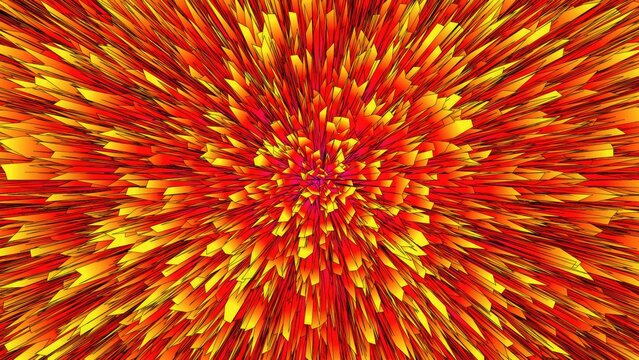 Vibrant Abstract Radial Fire and Energy Explosion Artwork Design