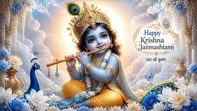 Krishna Janmashtami background