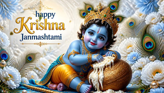 Krishna Janmashtami background