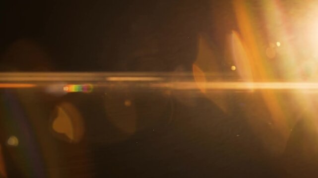 Abstract Golden Light Leaks and Flares