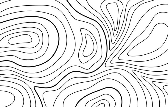 Topographic lines create a map elevation view.
