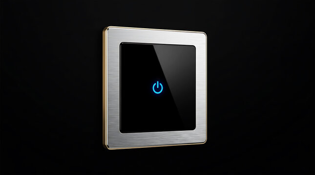 Modern touch-sensitive light switch with indicator light