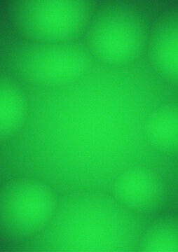 Vibrant emerald green abstract background with soft focus, luminous bokeh circles creating a dreamy, ethereal atmosphere, perfect for digital design or overlay graphics