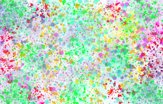 splatter paint colorful abstract background with vibrant multicolored ink spray