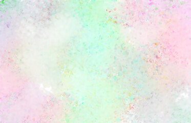 Fototapeta premium Pastel abstract background featuring soft watercolor splashes and glittery textures