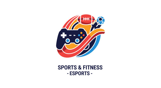 Esports gaming controller logo design.