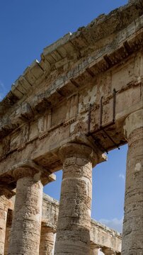 the greek ruins of segesta in sicily, italy