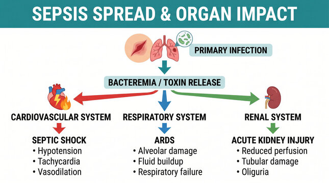 Understanding Sepsis Spread and Its Devastating Impact on Vital Organs