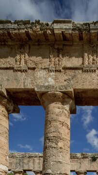 the greek ruins of segesta in sicily, italy