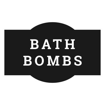 Bath bombs label