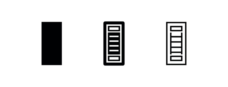 Abstract Rectangle Panel Icon Set