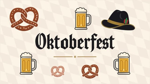 Oktoberfest beer glass pretzel hat