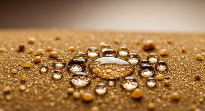 Golden sand droplet texture background