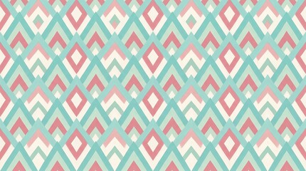 Diamond pattern showcasing interlocking shapes in soft pastel shades for modern design.
