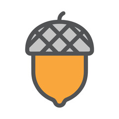 Stylized acorn icon © trio