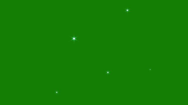 blinking cartoon stars, 4k golden star sparkle vector doodles, glowing light effect, retro shine movement, flat black screen twinkle background. Twinkle star golden sparkling stars Shine animation.