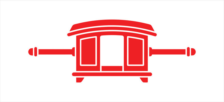 Traditional indian palki palanquin icon illustration for cultural wedding ceremonies and heritage themed graphic design projects
