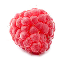 One fresh ripe raspberry isolated on white © New Africa