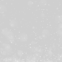 Fototapeta premium Realistic snowfall with delicate white snowflakes on a transparent PNG background. Natural winter storm effect for festive designs. Perfect for Christmas artwork.