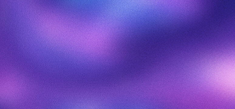Abstract purple and blue gradient background with subtle grain texture, featuring soft light leaks and blurred color transitions for a dreamy aesthetic.