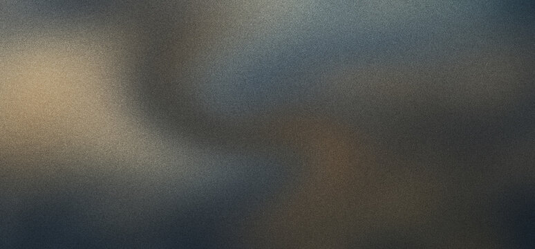 Abstract blurred background with soft light leaks and subtle grain texture, featuring a gradient of dark blue, charcoal, and warm beige tones.
