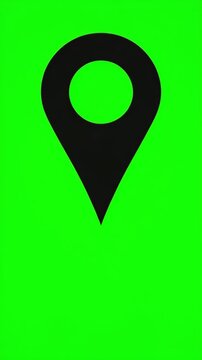 Animated world map with glowing location pins and travel routes, global navigation and GPS tracking concept for international travel, logistics, transportation and worldwide connections