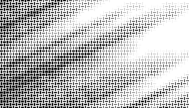 Black and white abstract pattern with smooth transition halftone effect on diagonal grunge ways. Easily resized and recoloured at your discretion. Vector format illustration. EPS10