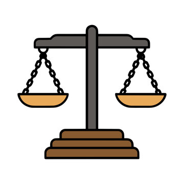 Scales of justice illustration